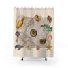 Marine Treasures Life Beige Shower Curtain 71X74 Home Decor