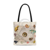 Marine Treasures Stained Glass Beige Tote Bag Large Bags