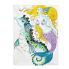 Mermaid And Seahorse Ink Art Velveteen Plush Blanket 60 × 80 All Over Prints