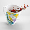 Mermaid And Seahorse Watercolor Art White Latte Mug Mug