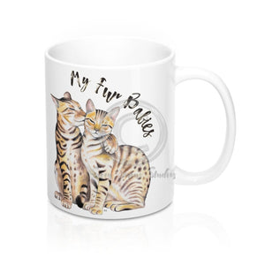 My Fur Babies Cats Art Mug 11Oz