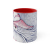 Nautilus Purple Red Vintage Map Art Accent Coffee Mug 11Oz /
