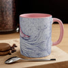 Nautilus Purple Red Vintage Map Art Accent Coffee Mug 11Oz