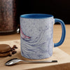 Nautilus Purple Red Vintage Map Art Accent Coffee Mug 11Oz