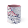 Nautilus Purple Red Vintage Map Art Accent Coffee Mug 11Oz Pink /