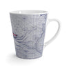 Nautilus Purple Red Vintage Map Art Latte Mug Mug