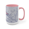 Nautilus Purple Red Vintage Map Art Two-Tone Coffee Mugs 15Oz Mug