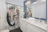 Ocelot Jungle Cat Ink Art Shower Curtains Home Decor