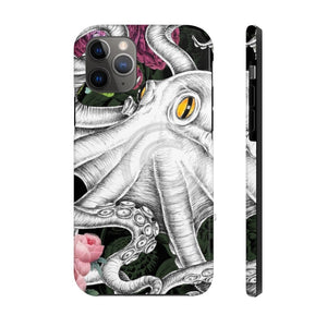Octopus Black Pink Roses Ink Case Mate Tough Phone Cases Iphone 11 Pro