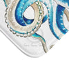 Octopus Blue Comic Tentacles Art Bath Mat Home Decor