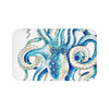 Octopus Blue Comic Tentacles Art Bath Mat Large 34X21 Home Decor
