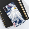 Octopus Blue Pink Roses Ink Case Mate Tough Phone Cases