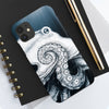 Octopus Blue Tentacle Moon Rays Case Mate Tough Phone Cases