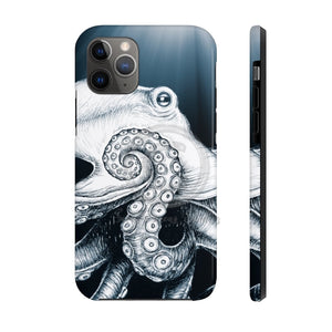 Octopus Blue Tentacle Moon Rays Case Mate Tough Phone Cases Iphone 11 Pro