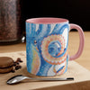 Octopus Blue Watercolor On White Art Accent Coffee Mug 11Oz