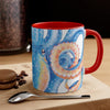 Octopus Blue Watercolor On White Art Accent Coffee Mug 11Oz