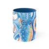 Octopus Blue Watercolor On White Art Accent Coffee Mug 11Oz