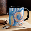 Octopus Blue Watercolor On White Art Accent Coffee Mug 11Oz