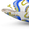 Octopus Blue Yellow White Art Square Pillow Home Decor