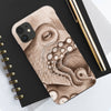 Octopus Brown Sepia Case Mate Tough Phone Cases