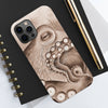 Octopus Brown Sepia Case Mate Tough Phone Cases