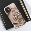 Octopus Brown Sepia Case Mate Tough Phone Cases