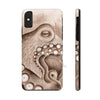 Octopus Brown Sepia Case Mate Tough Phone Cases Iphone X