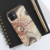 Octopus Brown Taupe Vintage Map Ink Art Case Mate Tough Phone Cases