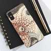 Octopus Brown Taupe Vintage Map Ink Art Case Mate Tough Phone Cases