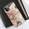 Octopus Brown Taupe Vintage Map Ink Art Case Mate Tough Phone Cases