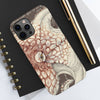 Octopus Brown Taupe Vintage Map Ink Art Case Mate Tough Phone Cases