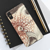 Octopus Brown Taupe Vintage Map Ink Art Case Mate Tough Phone Cases