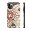 Octopus Brown Taupe Vintage Map Ink Art Case Mate Tough Phone Cases Iphone 11 Pro