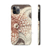 Octopus Brown Taupe Vintage Map Ink Art Case Mate Tough Phone Cases Iphone 11 Pro Max