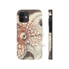 Octopus Brown Taupe Vintage Map Ink Art Case Mate Tough Phone Cases Iphone 12 Mini
