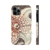 Octopus Brown Taupe Vintage Map Ink Art Case Mate Tough Phone Cases Iphone 12 Pro