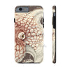 Octopus Brown Taupe Vintage Map Ink Art Case Mate Tough Phone Cases Iphone 6/6S