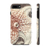 Octopus Brown Taupe Vintage Map Ink Art Case Mate Tough Phone Cases Iphone 7 Plus 8