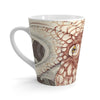 Octopus Brown Taupe Vintage Map Ink Art Latte Mug 12Oz Mug