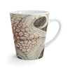 Octopus Brown Taupe Vintage Map Ink Art Latte Mug Mug