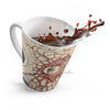 Octopus Brown Taupe Vintage Map Ink Art Latte Mug Mug