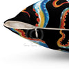 Octopus Colorful Black Art Square Pillow Home Decor