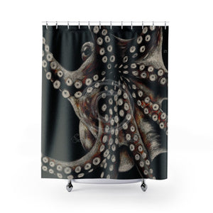 Octopus Comic Style Art Shower Curtain 71X74 Home Decor