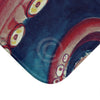 Octopus Coral Reef Colors Watercolor Art Bath Mat Home Decor