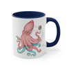Octopus Cosmic Dancer Art Accent Coffee Mug 11Oz