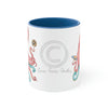 Octopus Cosmic Dancer Art Accent Coffee Mug 11Oz Blue /