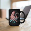 Octopus Cosmic Dancer Art Black Mug 15Oz