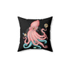 Octopus Cosmic Dancer Art Pillow 18 × Home Decor