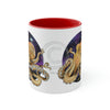 Octopus Galaxy Nebulae Stars Art Accent Coffee Mug 11Oz Red /
