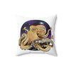 Octopus Galaxy Nebulae Stars Art Square Pillow 14 × Home Decor